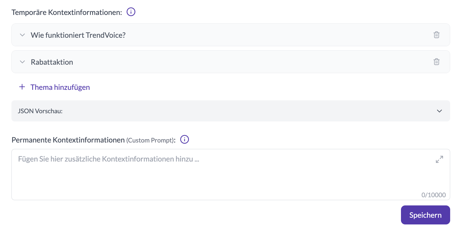 Voice Agent mit dynamischer Knowledge Base